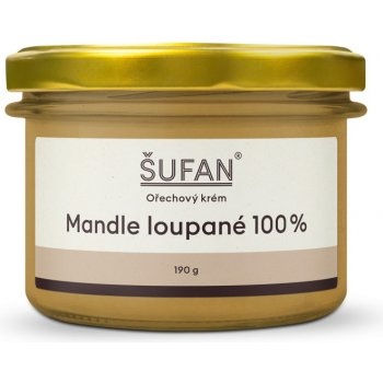 Máslo z loupaných mandlí 190g Šufan